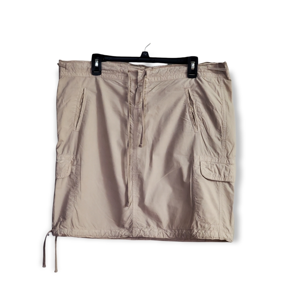 James Perse Khahi Cargo Drawstring Waist Skirt